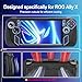 SyVend Carrying Case 3 in 1 Accessories Compatible with ROG Ally X 2024 (Not for Xbox), included EVA Hard Case, Soft Silicone Protective Cover und 2 Pack Screen Protector, Portable, Easy to Carry