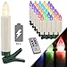 Produktbild KESSER® Weihnachtsbaumkerzen 30 LED Inkl. Batterien Kabellos  Mehrfarbig - mit Fernbedienung Funk - Timerfunktion - Flackern - Dimmbar Weihnachtskerzen Christbaumkerzen Befestigungsklammern Kerzen