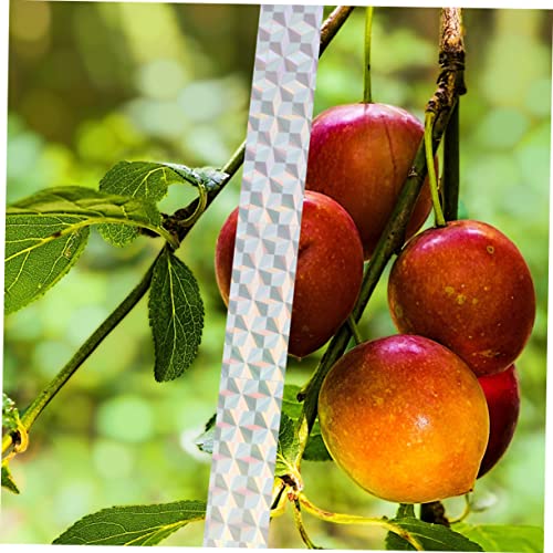 POPETPOP 2 Rolos Fitas Pássaros Discos Pássaros Fitas Espirais Flash Reflexiva Adesiva Decorativa O