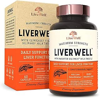 LiverWell Liver Cleanse & Detox, Regeneration, Metabolic Support - Highly Biovailable Patented Milk
