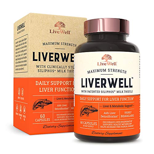 LiverWell Liver Cleanse & Detox, Regeneration, Metabolic Support - Highly Biovailable Patented Milk