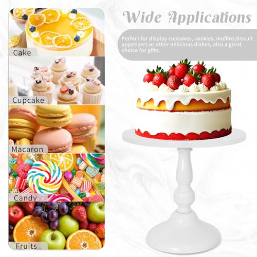 Fivenl 8 Pcs Cake Stand Metal Dessert Table Display Set, 3-Tier Cupcake Stand, Cake Display Tower and Cookie Tray Rack Serving Tray for Birthday Party, Weddings, Baby Shower - Image 6