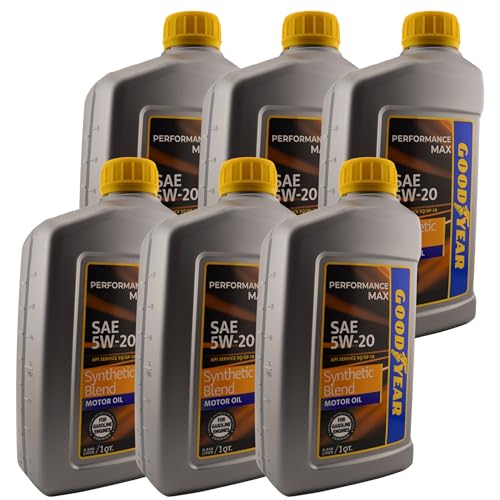 Aceite para motor mezcla sintética 5W-20 Goodyear 1 Qt x6 miniatura 1