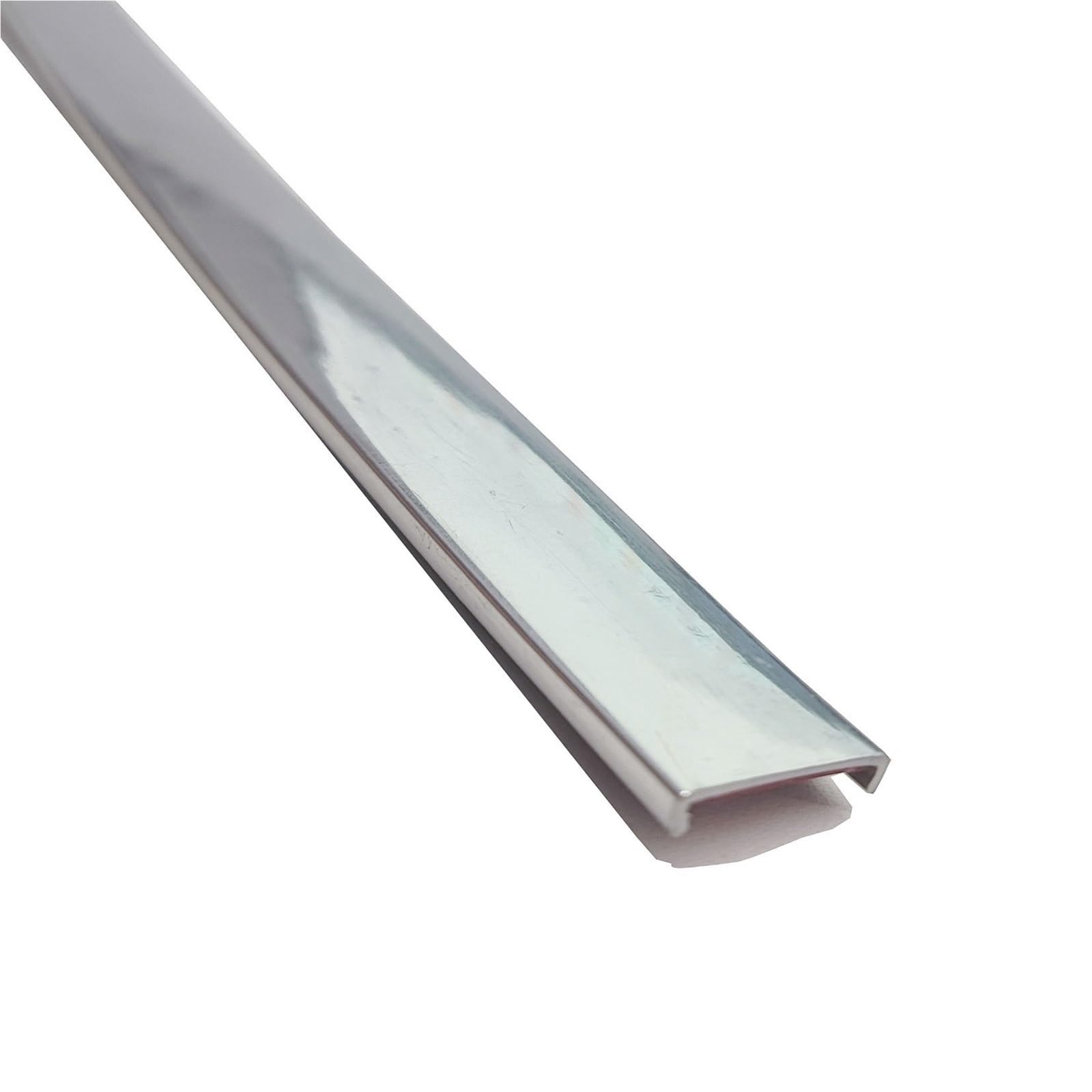16 ft Self Adhesive Edge Guard Edge Protector Strip U Channel Edge Banding U-Shape Corner and Edge Bumper Guards, Edge Protector for Cabinet Repair, Molding Trim Bar Edging(Bright silver,6mm)