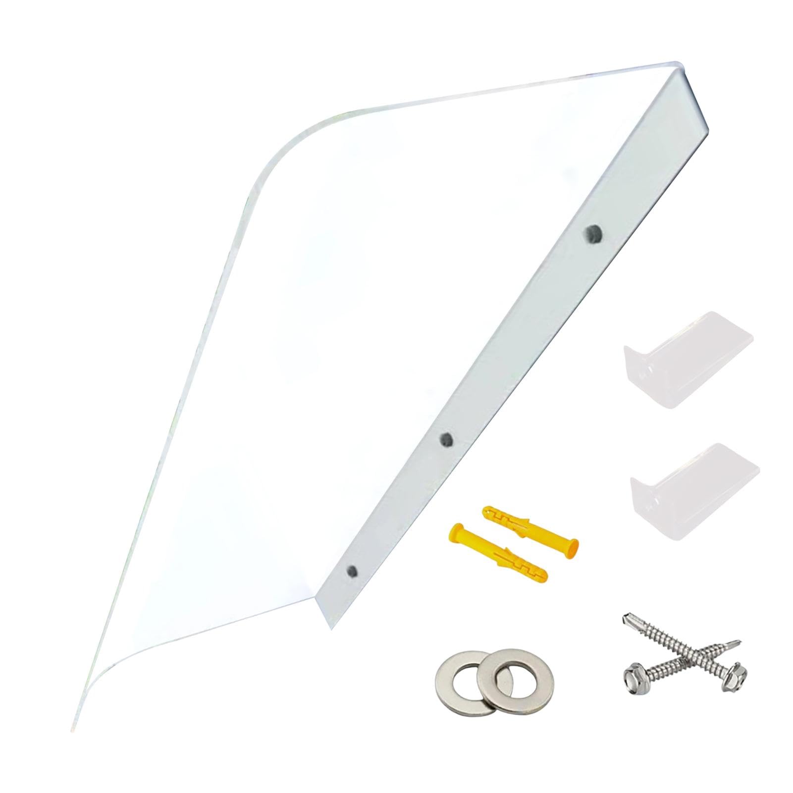 Auvent de porte d'extérieur en polycarbonate protection entrée pluie