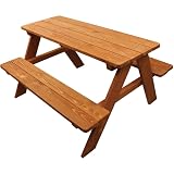 ODMP Kids Wooden Picnic Table, Brown