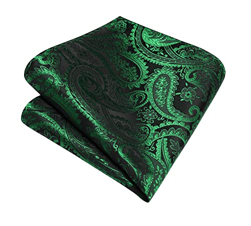 Image of Enlision Mens Ties Solid Color Satin Necktie Ties for men Handkerchief Cufflinks Pocket Squares for Wedding