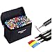Produktbild Togood 80 Kunst-Skizzen-Doppel-Marker-Stifte, Doppelspitzen, breite feine Spitze, professionelles Marker-Set zum Ausmalen und Malen