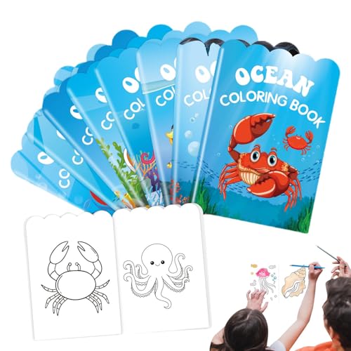 8 Libri Da Colorare Sugli Animali Marini - Libro Da Colorare Sotto Il Mare | Libro Di Disegni Artistici Sugli Animali Del Mondo Sottomarino Divertente Ed Educativo | Libro Da Colorare Sull'oceano Del