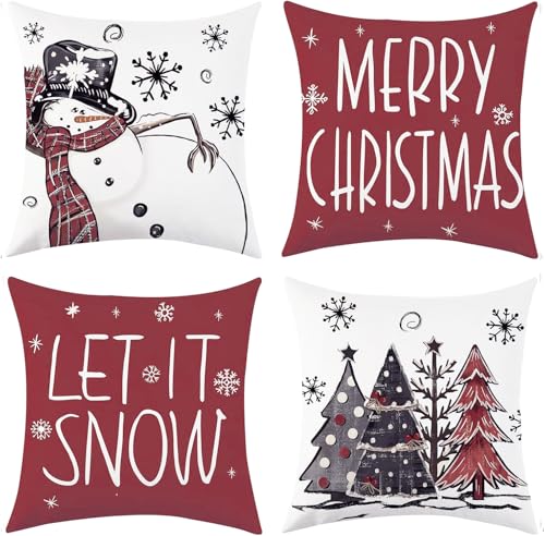 a ray of sunshine 4 Stück Kissenbezug Weihnachten 50 x...