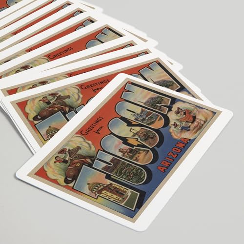 Lantern Press naipes poker 52 cartas vintage Tucson miniatura 5