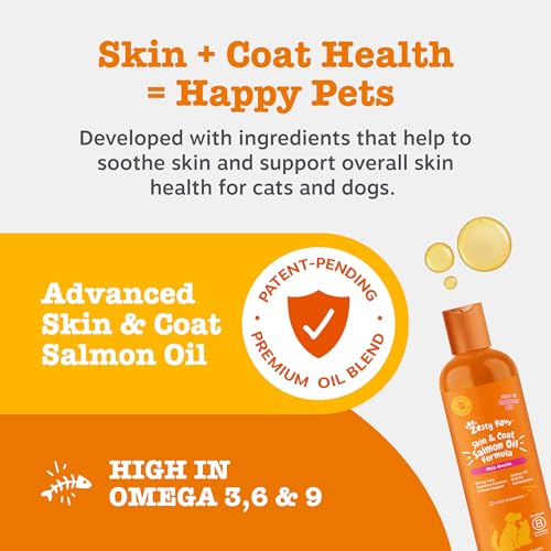 Zesty Paws Skin & Coat Salmon Oil For Cats & Dogs | Supports Pets with Dry, Itchy, Sensitive Skin, Nourish Coat & Fur | Contains Salmon, Flaxseed & Krill Oils, Vitamin E | Daily Use | 250ml - Image 5