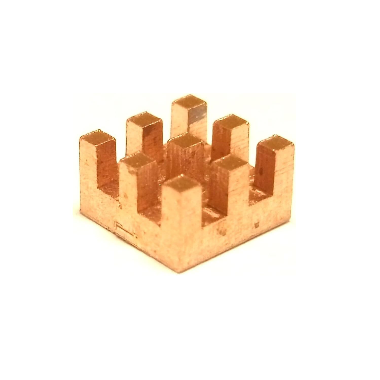 Disipador de calor de cobre de 0.236 in x 0.236 x 0.118 in + cinta adhesiva conductora térmica, mini enfriador pequeño disipador de calor para enfriar VRM GPU controlador de motor MOSFET