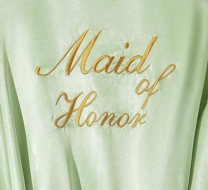 Image of Women's Short Kimono Robe Soft Bride Bridesmaid Robes for Wedding Party Bridal Robes Getting Ready