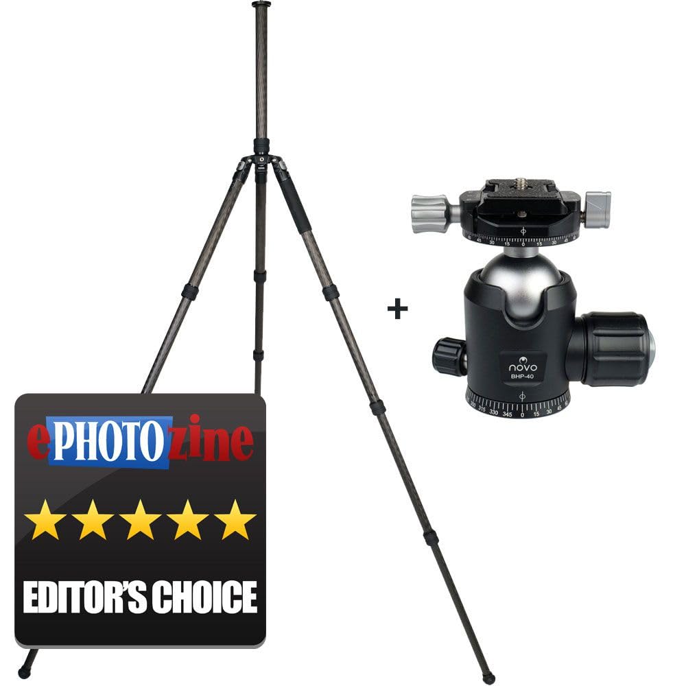 Novo Helix T200 Carbon Fibre Tripod + Friction Control Ballhead Kit