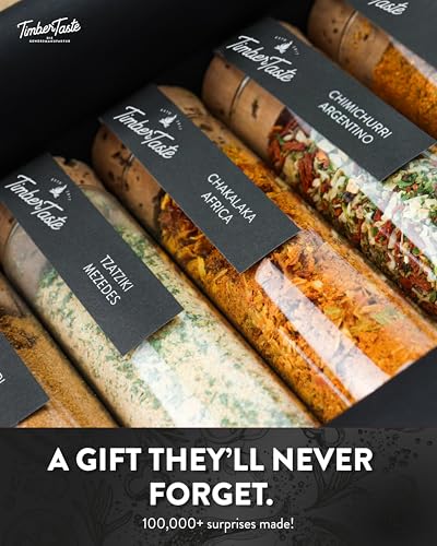 image for TIMBER TASTE® World Spice Gift Set - Collection of Gourmet Internatio