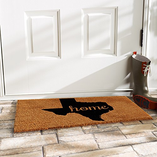 Calloway Mills 102442436 Texas Doormat, 24" x 36", Natural/Black