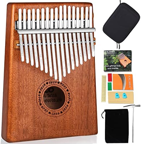 Kalimba Thumb Piano 17 Keys Portable Finger Piano Marimba Music Gifts for Adults Kids