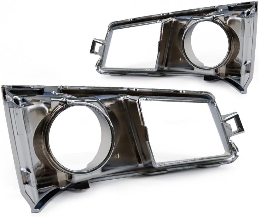 For Cadillac CTS Fog Light Cover 2008-2015 Driver and Passenger Side Pair/Set | Chrome | w/HID Headlights | DOT/SAE Compliance | GM1038112 + GM1039112 | 15904574 + 15904575