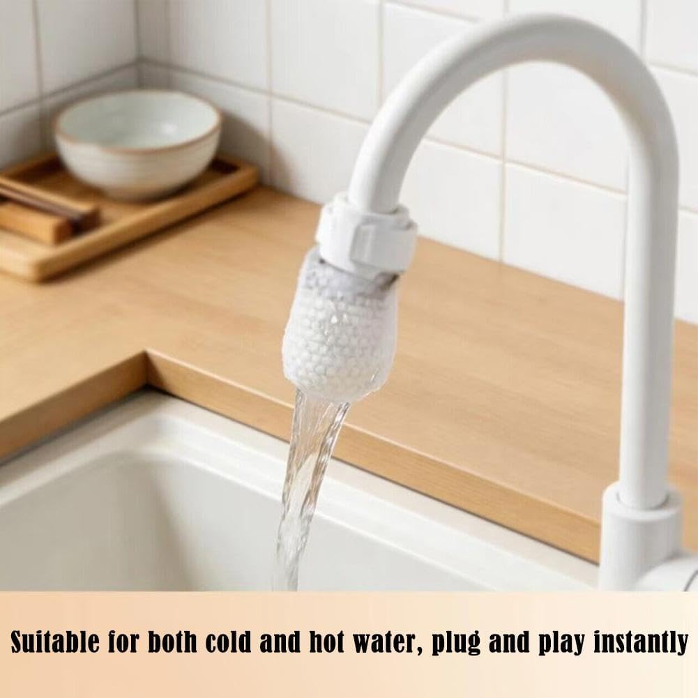 Bolsa Filtrante para Grifo, Filtro de Agua Universal y Reutilizable para Fregadero de Cocina, Filtro Transparente para Grifos, Retiene Óxido, Sedimentos e Impurezas; Incluye Correa (50 piezas)