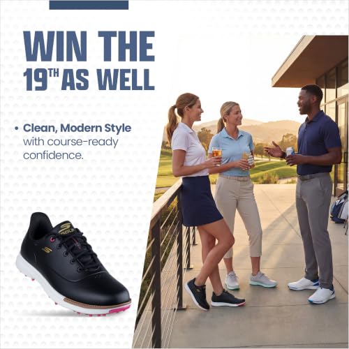 Image of Skechers Women's Jasmine Waterproof Golf Shoe | Golf, Waterproof, ECO FLIGHT Cushioning, GRIPFLEX Outsole, Light Weight, Replaceable Softspikes