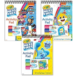 Crayola Nickelodeon Color Wonder Bundle (3 Pack), Mess Free Activity Pads & Markers, Gifts For Toddlers, Ages 3+.