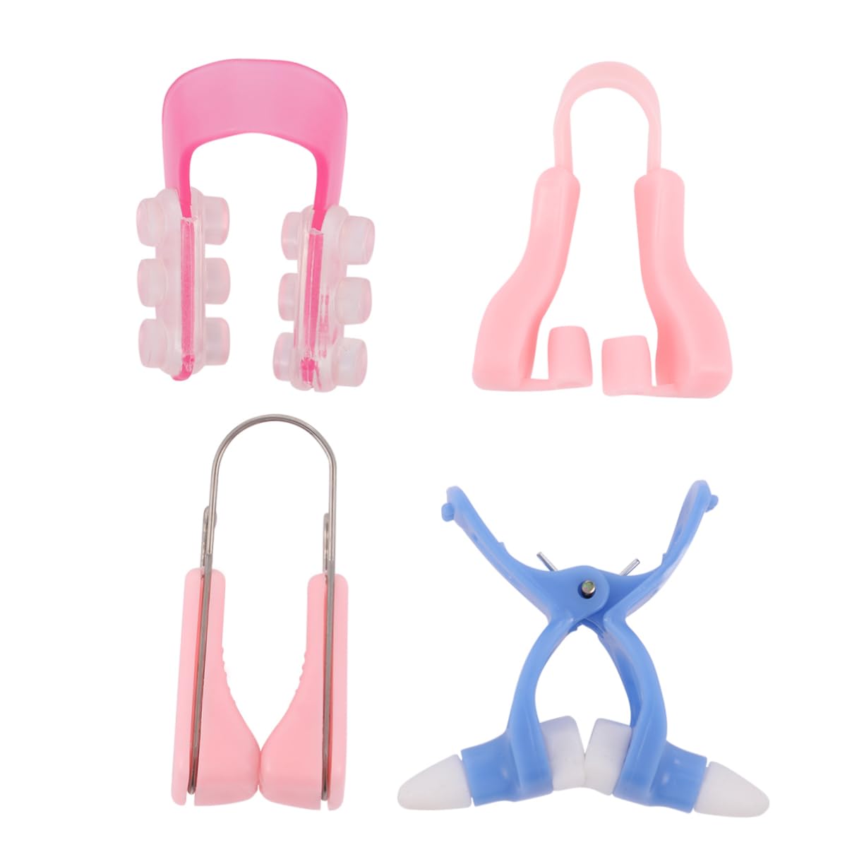 4pcs Nose up Clip Nose Shaping Clip Lifting Bridge Straightener Beauty Tool Material Random Color