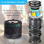 Gejoy 42 Pcs Camping Cookware Mess Kit Pots and Pans Set for 4 People - Image 5