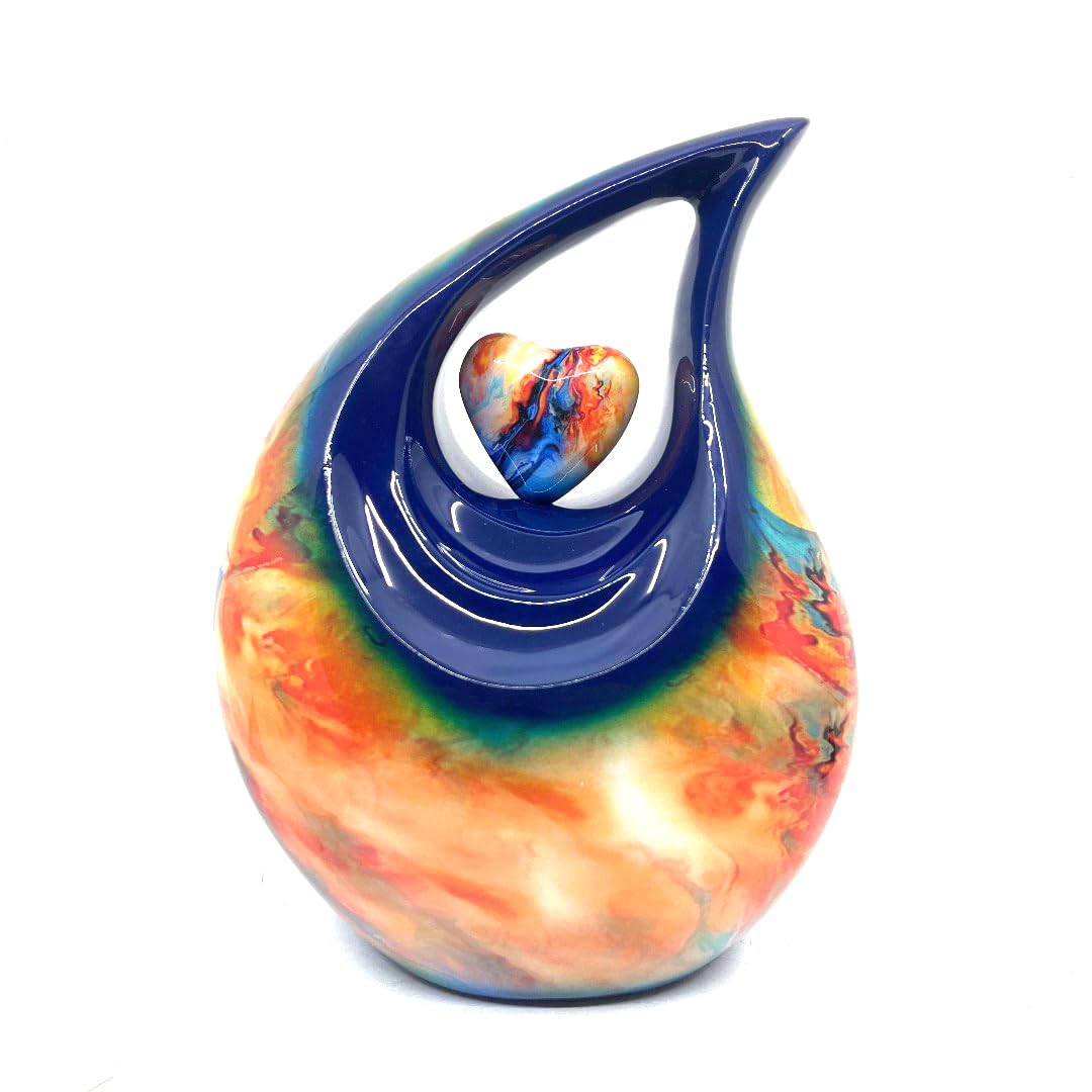 Multicolor Teardrop Urn โ image 1