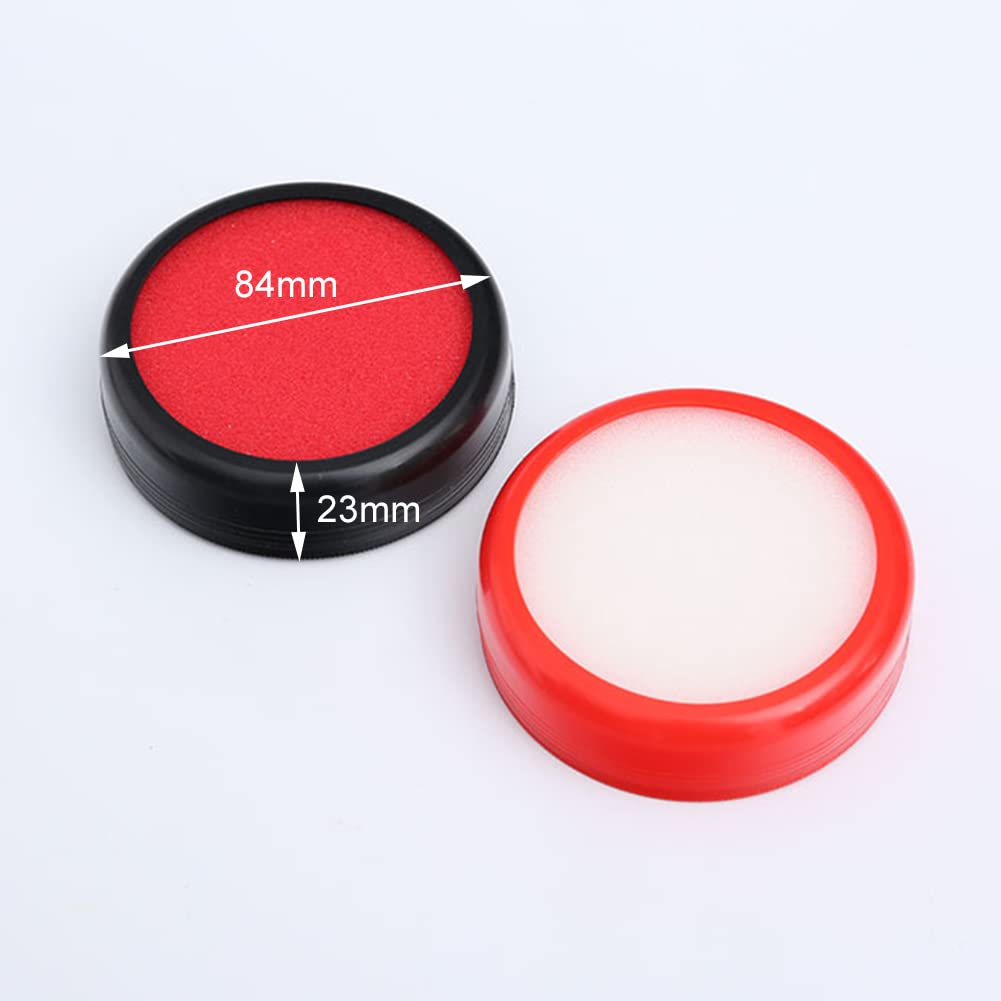 Esponja Humectante Dedos, Esponja Plástico Redondos Dedos, Esponja de Mojado de Dedo, Humidificador Dedos, 2 piezas, Papel de Cálculo, para uso Doméstico, Oficina, Retiro Bancario, Sin Humedad