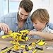 STEM / Building Toy for Ages 5, 6, 7, 8, 9, 10, 11, 12 Years Old Kid, Boy, Girl - 2-in-1 Truck Airplane Take Apart Toy, 361 Pcs DIY Building Kit, Learning Engineering Construction Toy, Ideal Gift