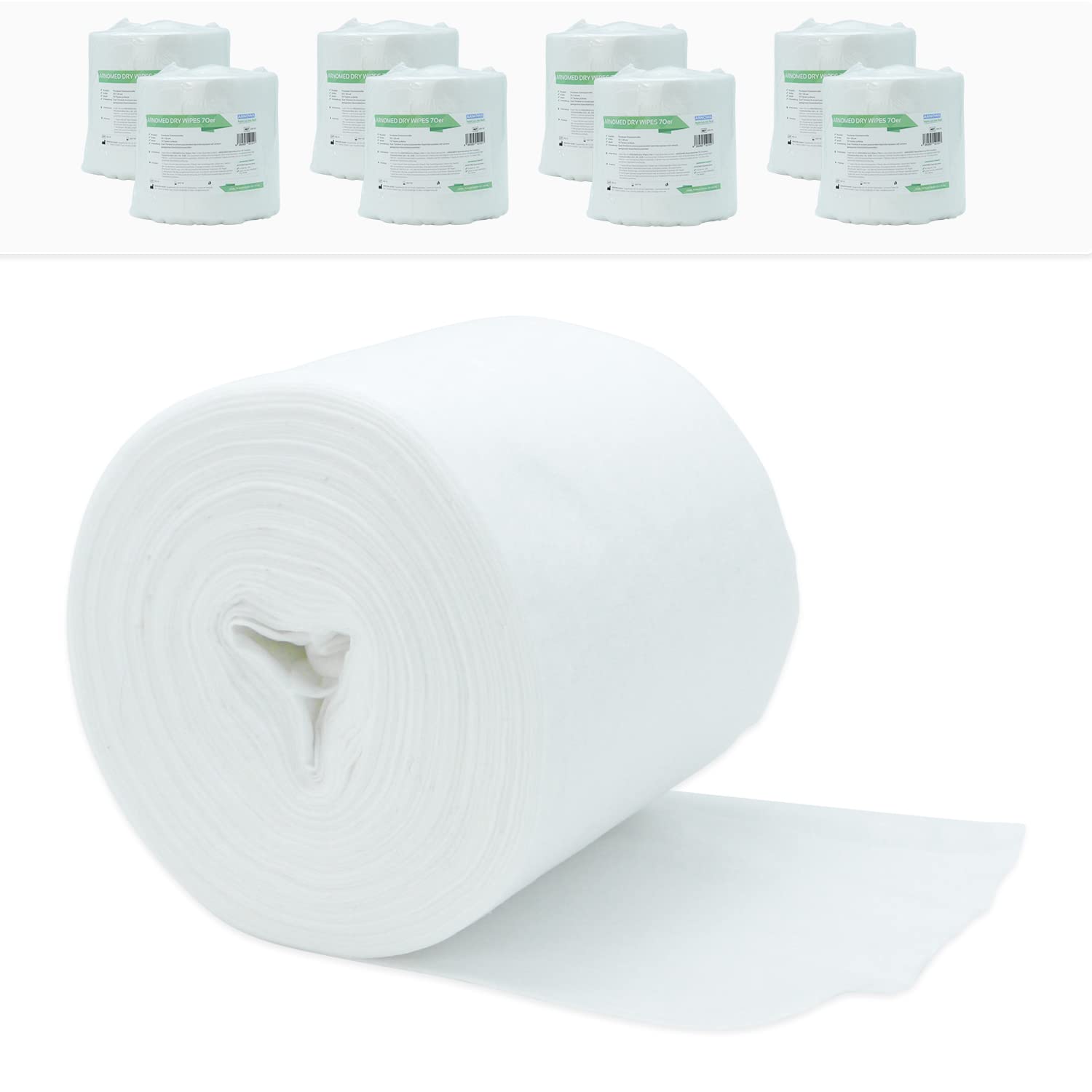 ARNOMED Rotolo Tessuto Non Tessuto Per Pulizia - 70 Salviette 28x30cm, Per Disinfezione Superfici - Foto 9