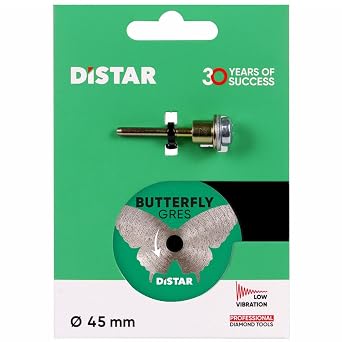 Butterfly 2 Diamond Tile Cutting Wheel for Dremel & Rotary Tools 0.6mm Solid Diamond Layer, Ultra-Thin 1.2mm Wet Cut Disc for Porcelain, Ceramic & Mosaic | Low Chipping