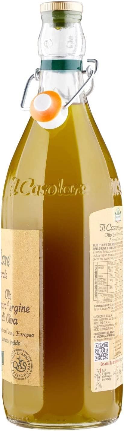Italian Gourmet Bundle Olivenöl Extra Vergine Grezzo Naturale 3x 1L + Italian Gourmet Polpa Gratis – Italienisches natives Olivenöl extra, kalt extrahiert laut Verpackung, rustikale Glasflasche 3L