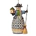 Jim Shore Williamsburg Snowman-Birdhouse Ornament 4.75 IN