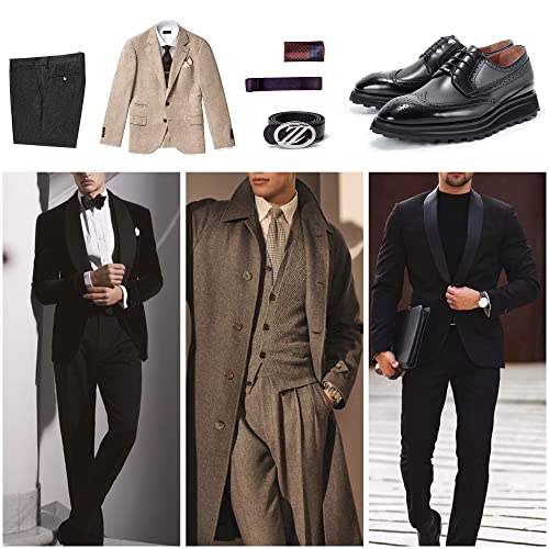 Men's Casual Business Leather Shoes Heightened Sole Splicing Leather Classic Oxford Dress Shoes… #TOP5