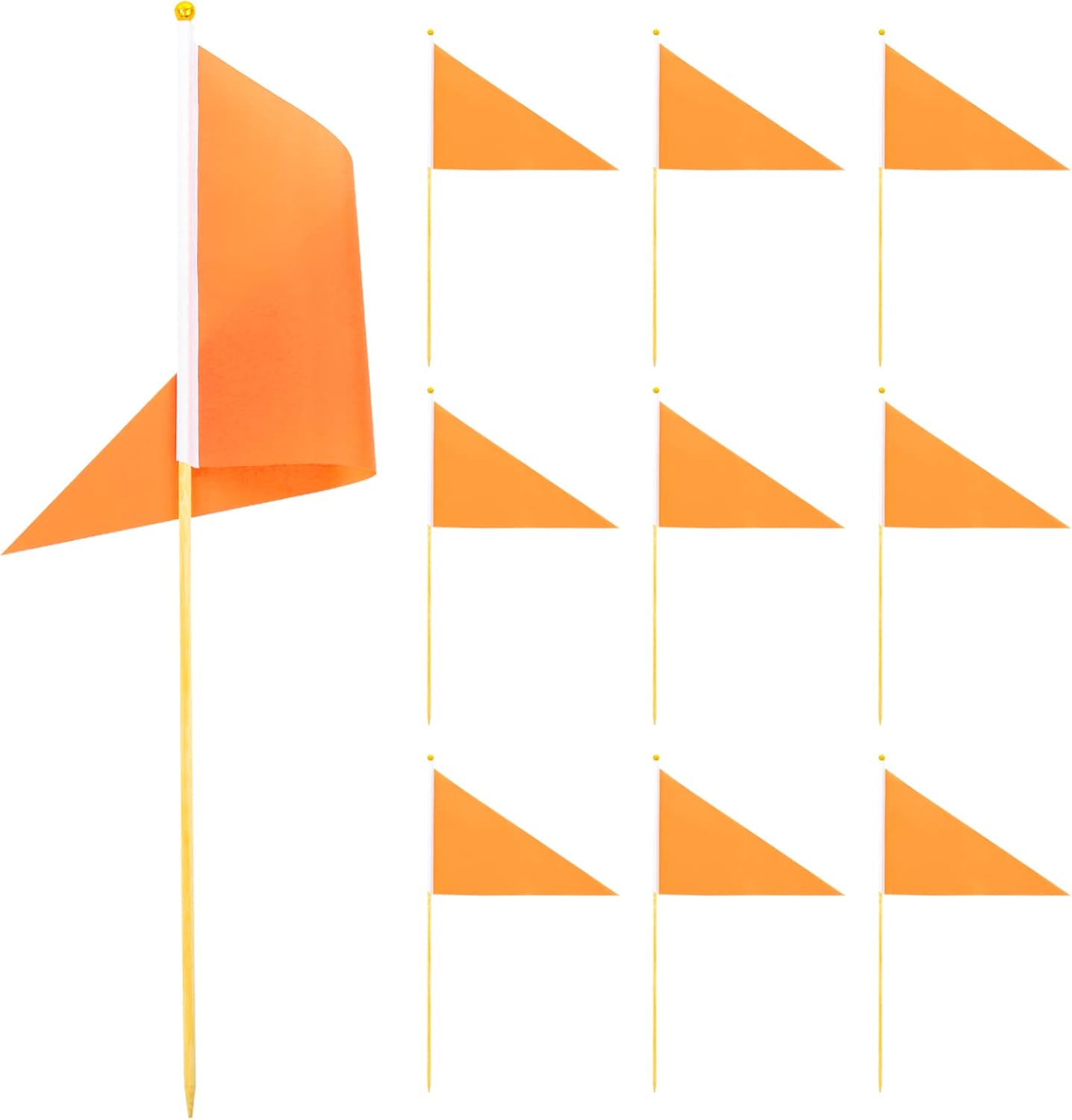 Yardwe 10pcs Lawn Marking Flags Marking Flags for Lawn