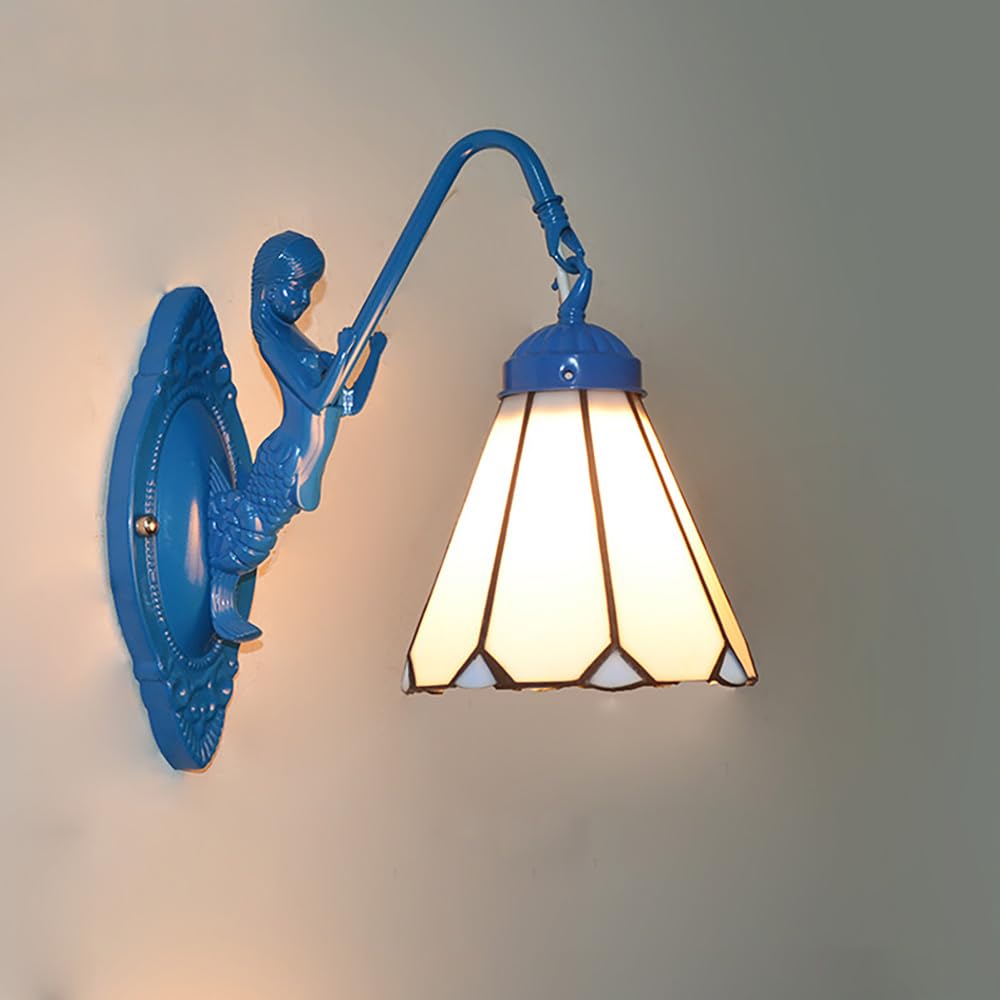 Śródziemnomorska lampa ścienna LED, idealna do salonu, restauracji, sypialni, gabinetu, willi, pokoju dziecięcego, baru, schodów, korytarza (1 światło)