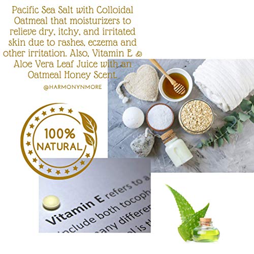 Best Oatmeal Honey Kids Bath - Natural Pacific Sea Salt - Comfy & Nourishing For The Skin - Tub Time Foaming Bath Salt Soak - All Natural #TOP6