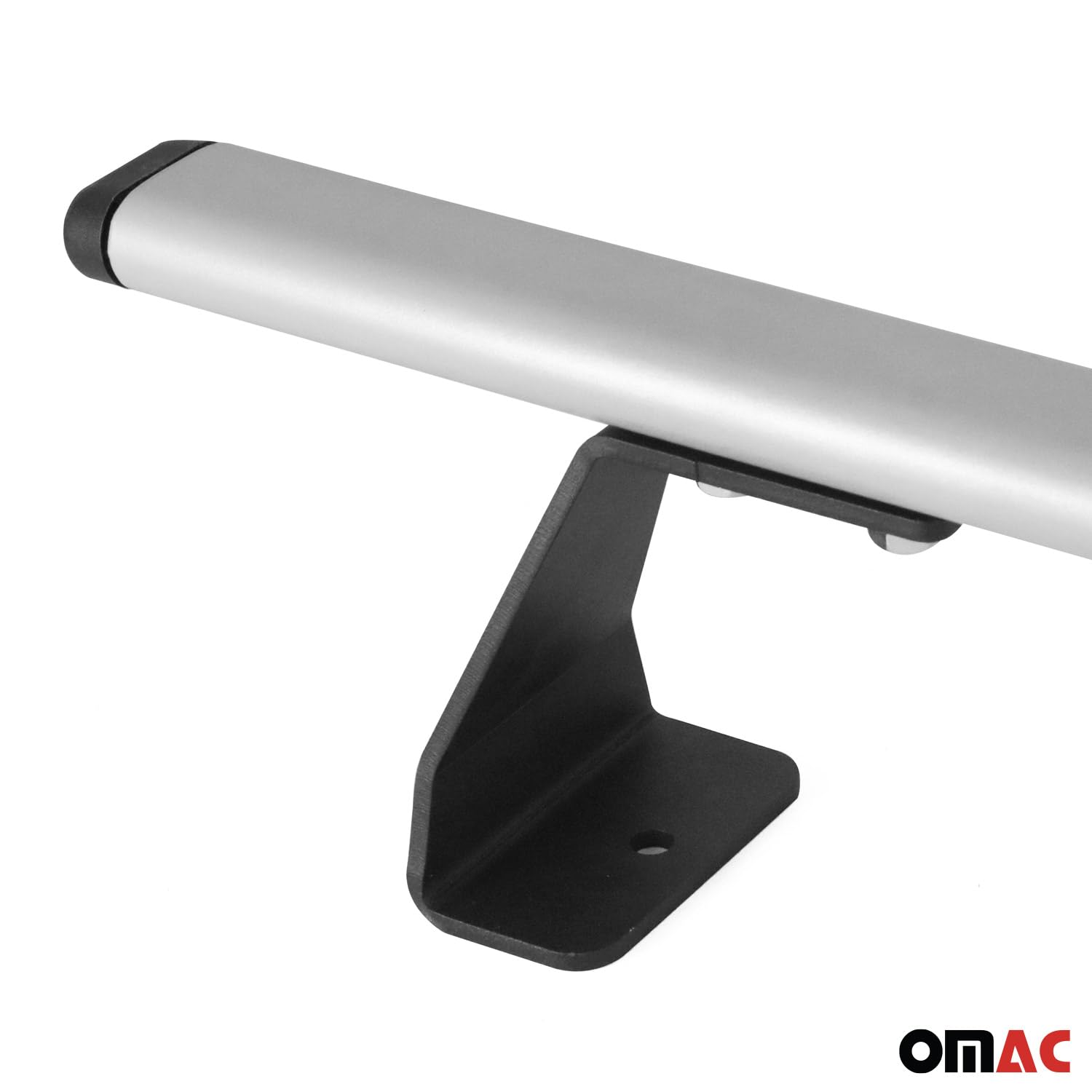OMAC Heavy Duty Barras de Techo Transversales Compatibles con FIAT Doblo II 2010-2021 – 3 Stangen – Acero Plata