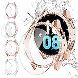 【Anspruchsvolles Design】JZK Samsung Galaxy Watch 4 Samsung Galaxy Watch 5 Hülle 40mm mit präzisen Ausschnitten und glatter Oberfläche, uneingeschränkter Zugriff auf alle Tasten und Anschlüsse.360-Grad-Schutz für Ihre Samsung Watch 5 und Samsung Watch 4.