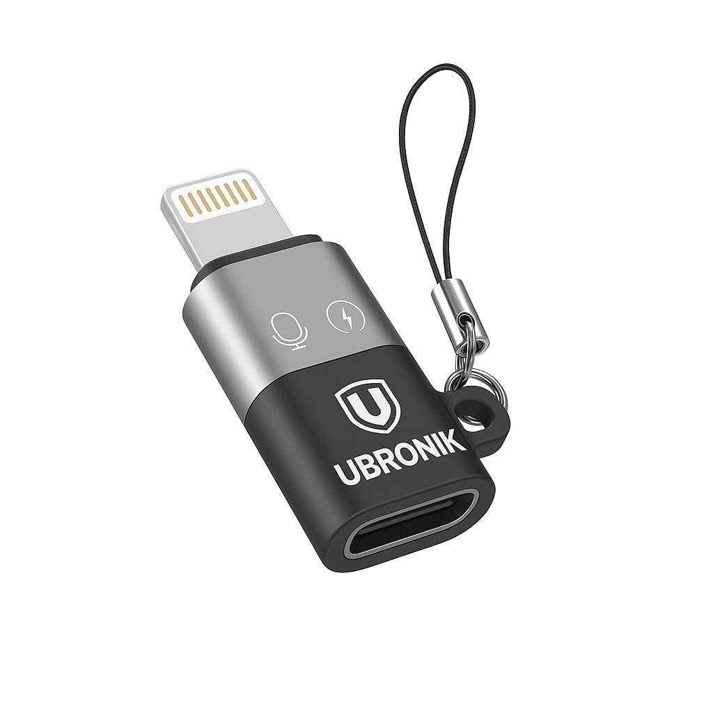 Type-C to Lightning Mic Adapter for iPhone | OTG Audio Recording Converter | Supports Microphone, Charging & Music | USB-C Male to Lightning Female Connector-image-6