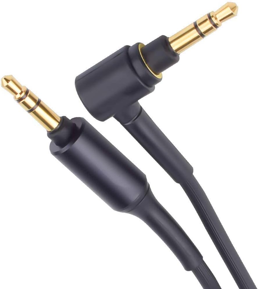 Alitutumao Replacement Audio Cable Aux Cord Compatible with Sony MDR-1000X WH-1000XM2 WH-1000xm3 MDR-XB950BT MDR-XB950N1 WH-H900N MDR-100ABN MDR-1A Headphones (Black)