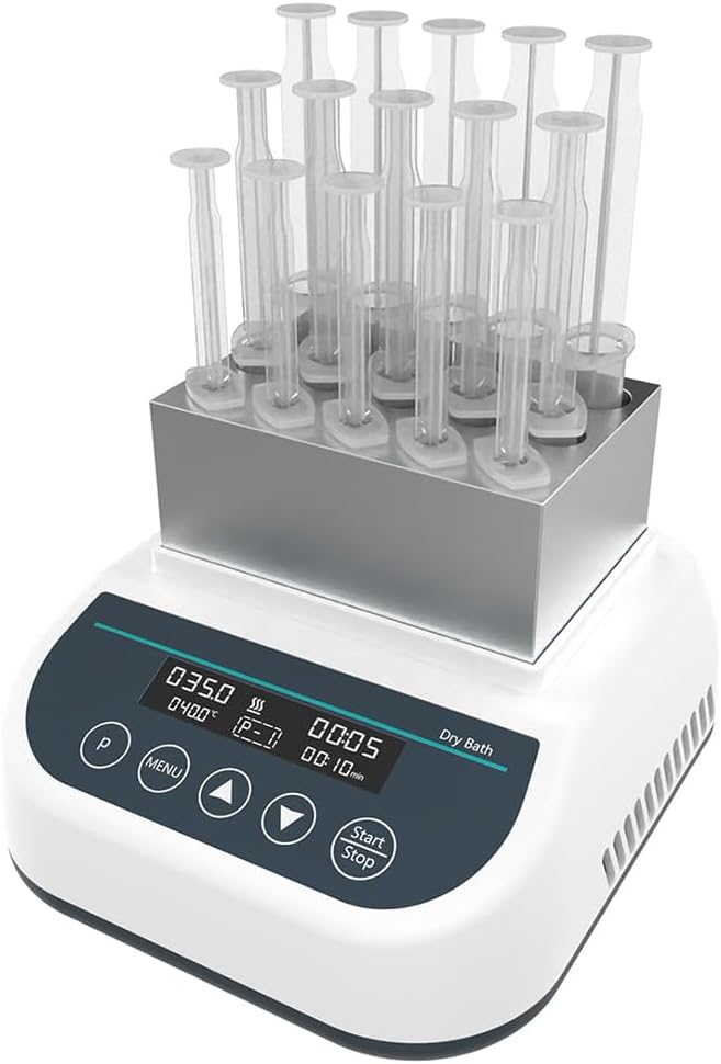 Gel Heating Machine, PRP PPP Plasma Gel Maker, Heating and Cooling Function, 5ml/10ml/15ml Dry Bath Incubator, 9 Program Setups, 5s-23h59min Timer, for Laboratory Experiment