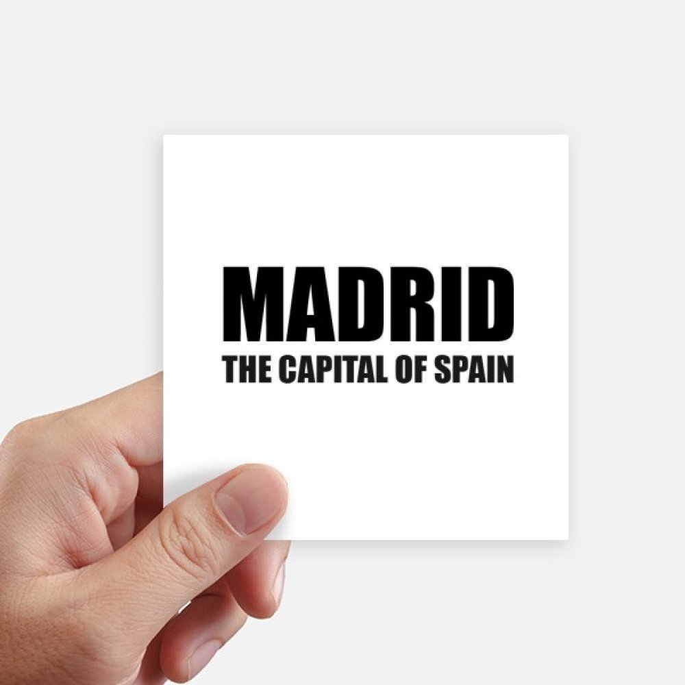 Autocollants Madrid Place d'Espagne grand format 10cm x 10cm multicolores lot de 8