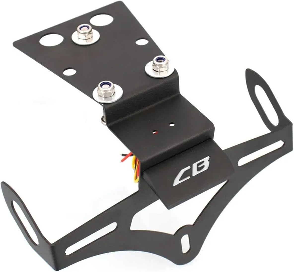 Motorcycle License Plate Holder Bracket Frame Tail Tidy Fender Compatible with CB650F CBR650F 2014 2015 2016 2017 2018(CBR650F Logo)