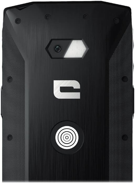 Close-up of the back of the Crosscall CORE-M5, showing the 13MP camera and X-Link magnetic connector.