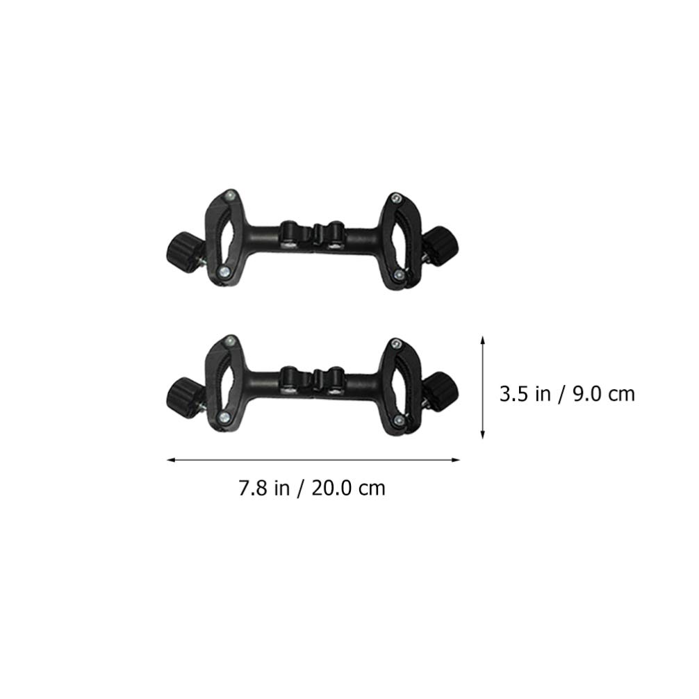 Toddmomy 1 Satz Kinderwagen Anschlüsse Verstellbare Universal Kinderwagen Verbindungsstücke für Zwillinge Schwarz