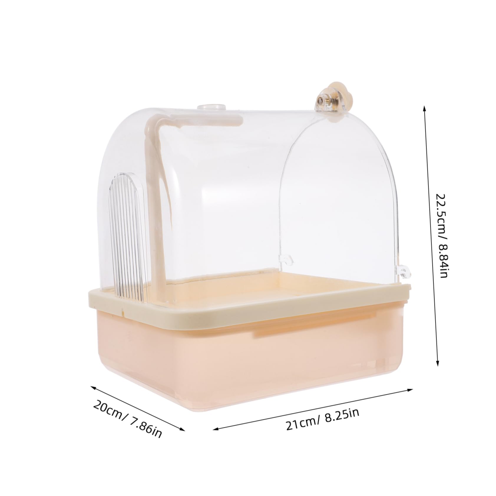 balacoo Automatic Bathtub Bird Grooming Shower Box Bird Bathing Tub Toy Bathing Basin Parakeet Bath for Cage