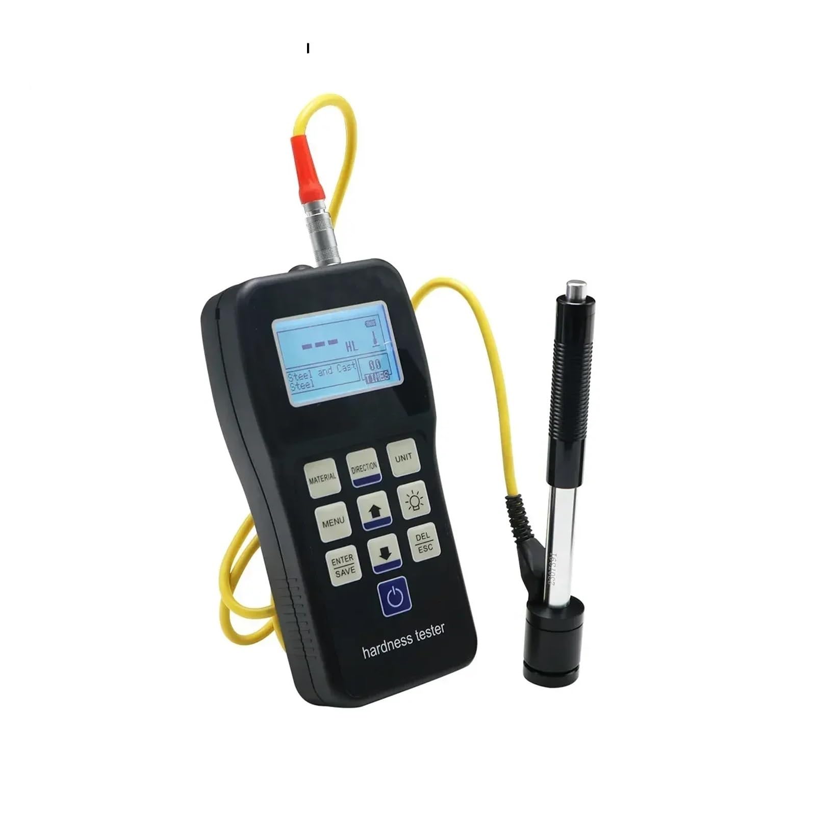 Hardness Tester Portable Rebound Leeb Hardness Tester Durometer for Metal Steel with Backlight